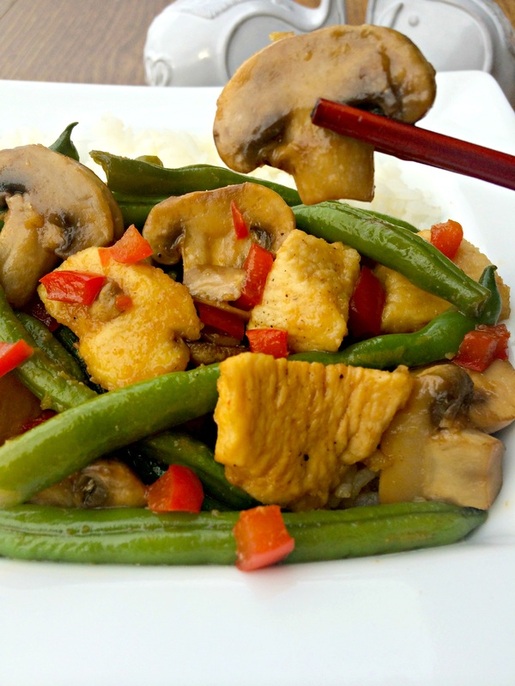 Ginger Green Beans & Mushroom Chicken Stir Fry The Complete Savorist