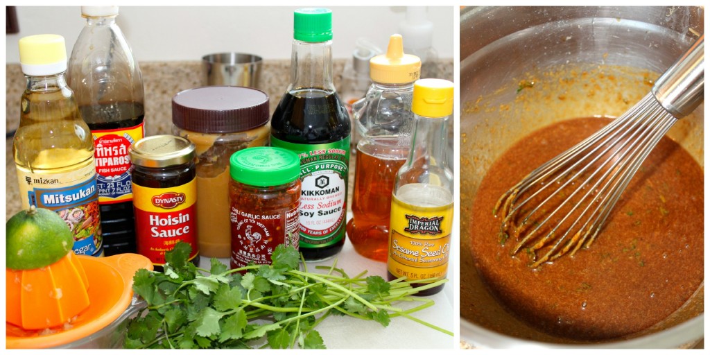 Sauce ingredients for Hoisin Pork Noodle Bowl ~ The Complete Savorist