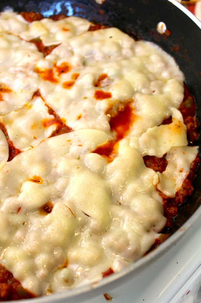 Melted Provolone Cheese for Italian Sloppy Joes ~ The Complete Savorist