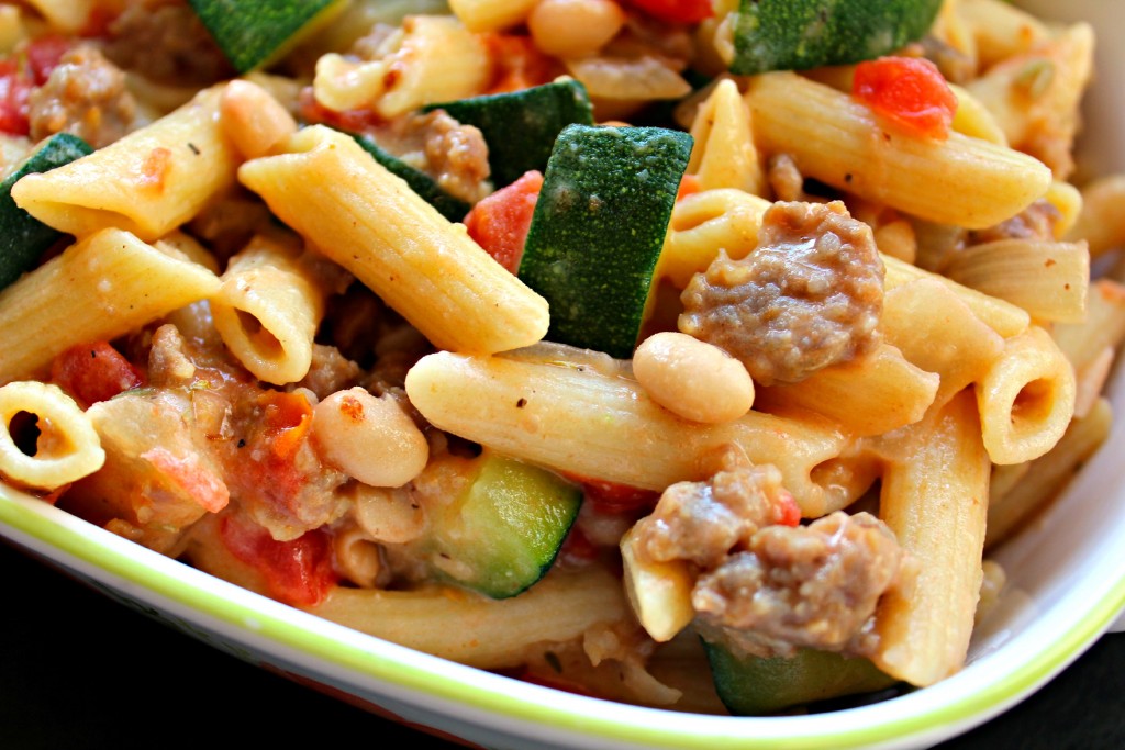 Sausage, Zucchini, Penne ~ The Complete Savorist