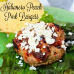 Habanero Peach Pork Burgers - Spicy habanero sauce paired with sweet, cooling peaches flavor this fantastic burger made from freshly ground pork ~ The Complete Savorist