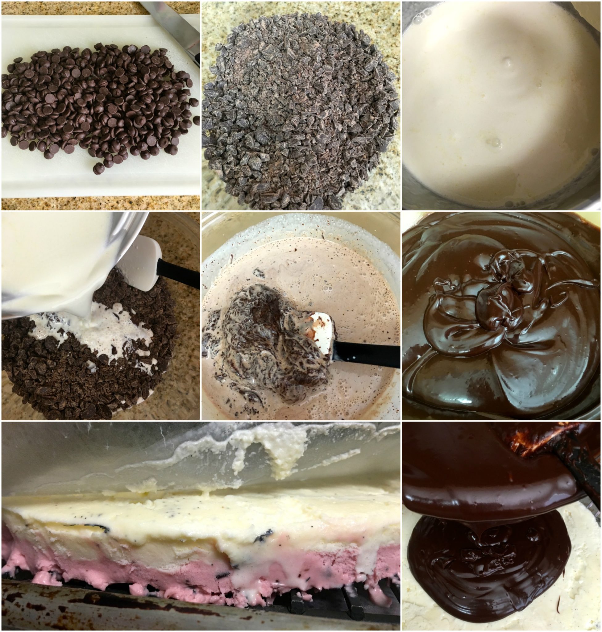 Chocolate Cherry Layered Ice Cream with Ganache The Complete Savorist