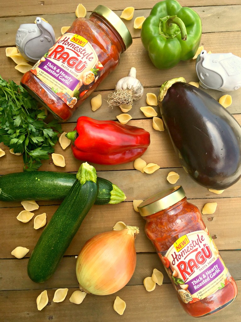Slow Cooker Ratatouille Pasta ~ The iconic French stewed vegetable dish merges with its Italian neighbor creating a simple, yet hearty and full flavored dinner, all done in the slow cooker ~ The Complete Savorist ad