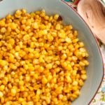 How to Roast Frozen Corn ~ Take that available any season frozen corn and roast it golden and sweet just like you would to that season fresh ear ~ The Complete Savorist